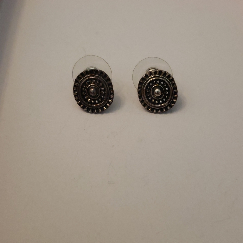 4/$10 silver stud earrings